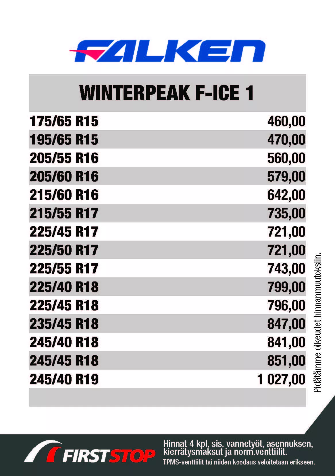 Falken Winterpeak F-Ice 1 